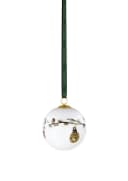 Kähler Hammershøi Christmas Kugel 2026 Weiß Porzellan Bild 4