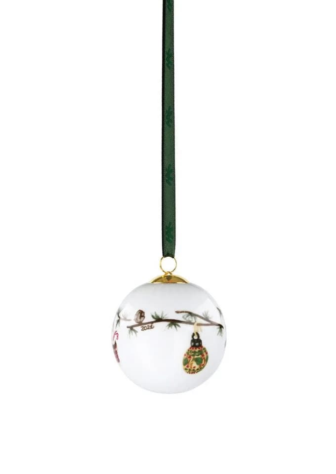 Kähler Hammershøi Christmas Kugel 2026 Weiß Porzellan - Bild 4