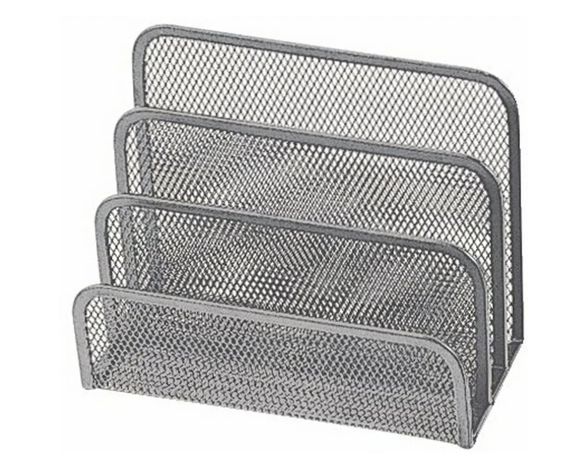Connect Briefablage Metall 3 Fächer Silber