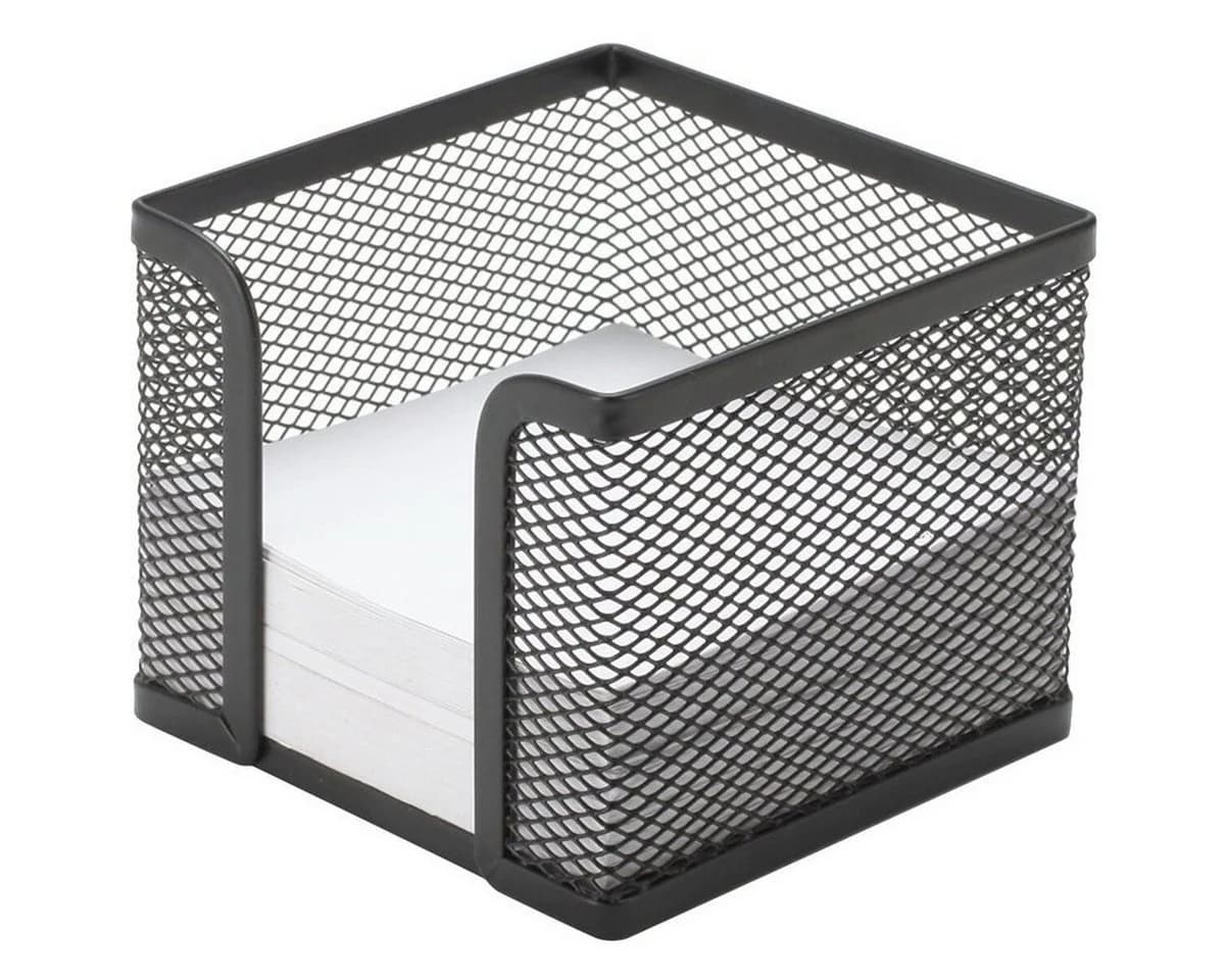 Connect Zettelbox Metall Schwarz 9,8x8x9,8cm