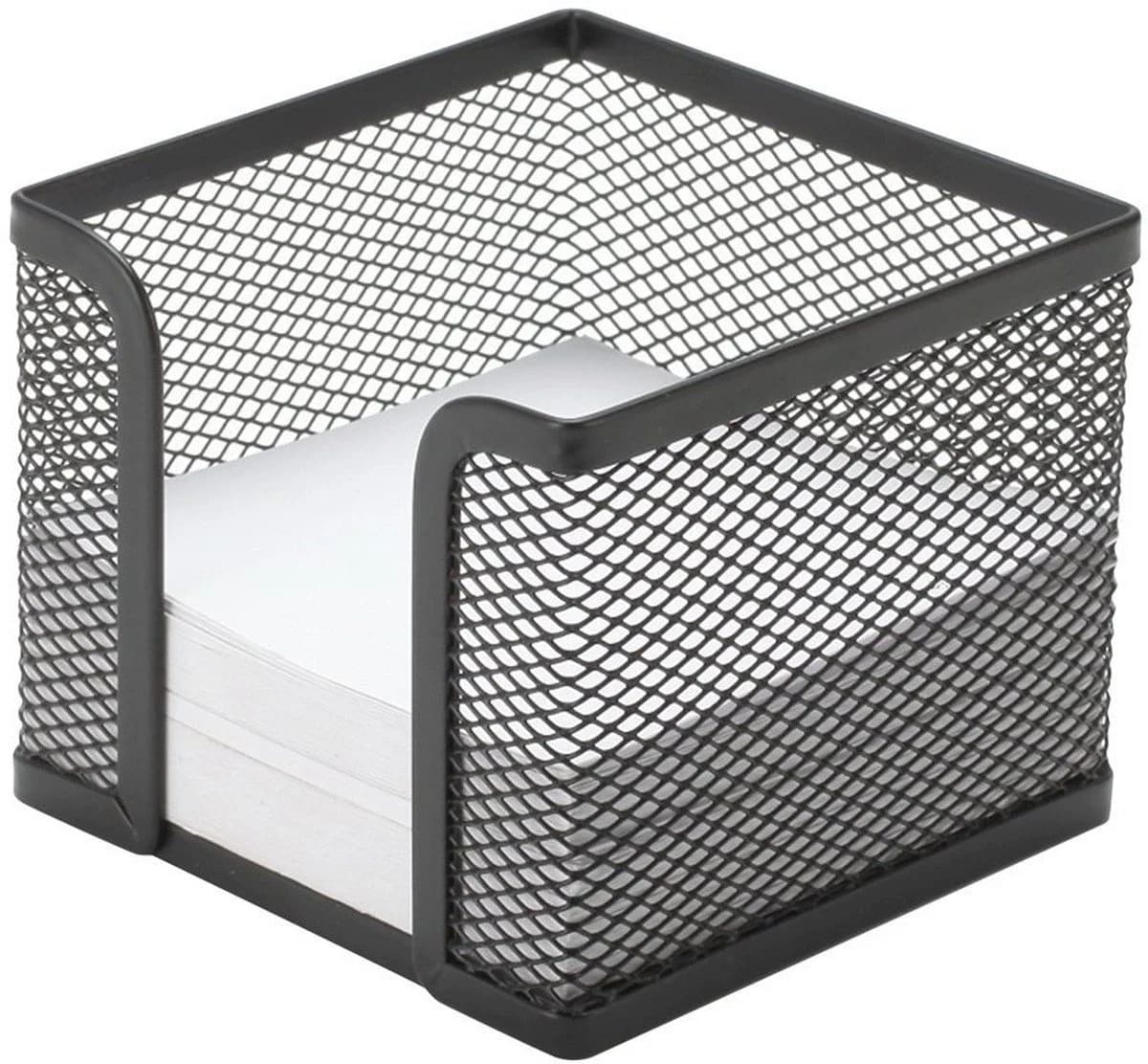 Connect Zettelbox Metall Schwarz 9,8x8x9,8cm - Bild 2