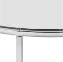 ACTONA GROUP Glastisch Cross Runder Beistelltisch Klarglas Stahl Bild 4