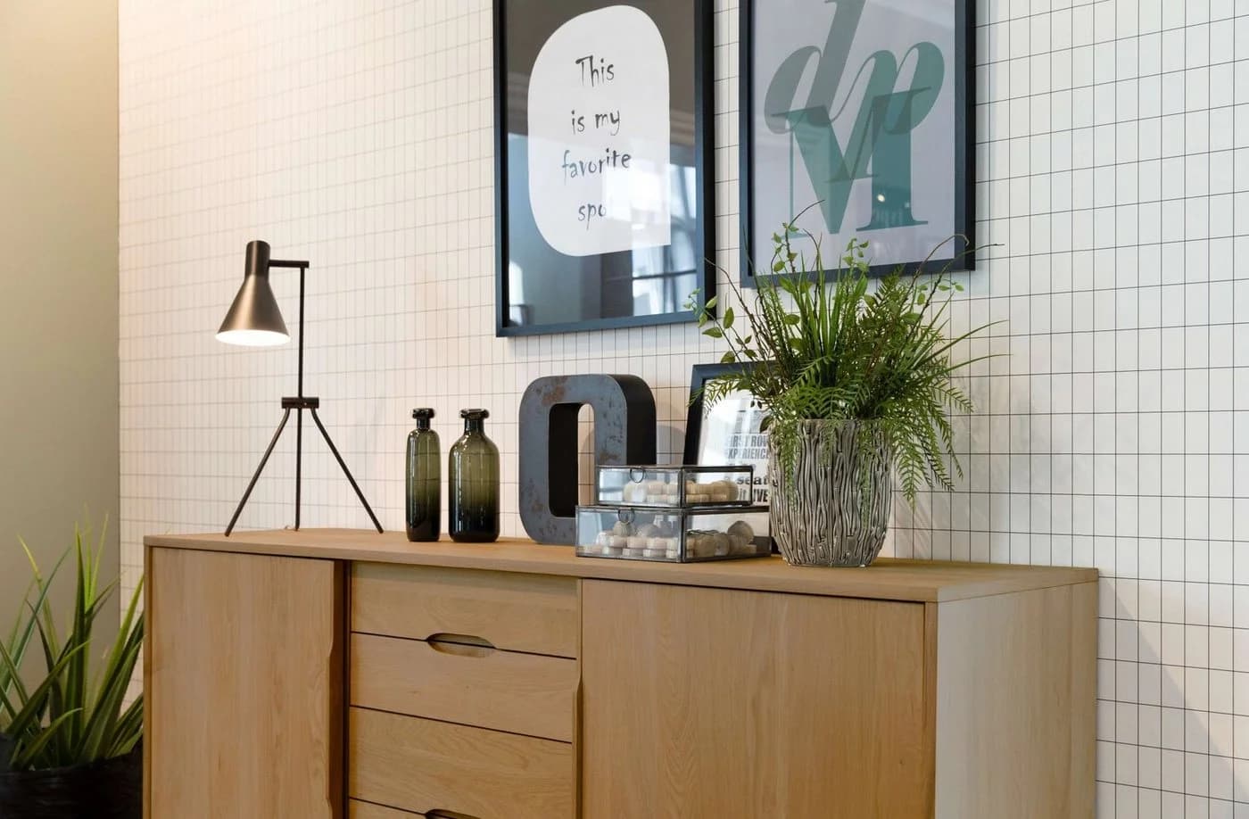 Livetastic Sideboard ACTONA GROUP 'Marte' Braun Eiche