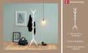 ACTONA GROUP Kleiderständer Ascot Weiß MDF 8 Haken Bild 1