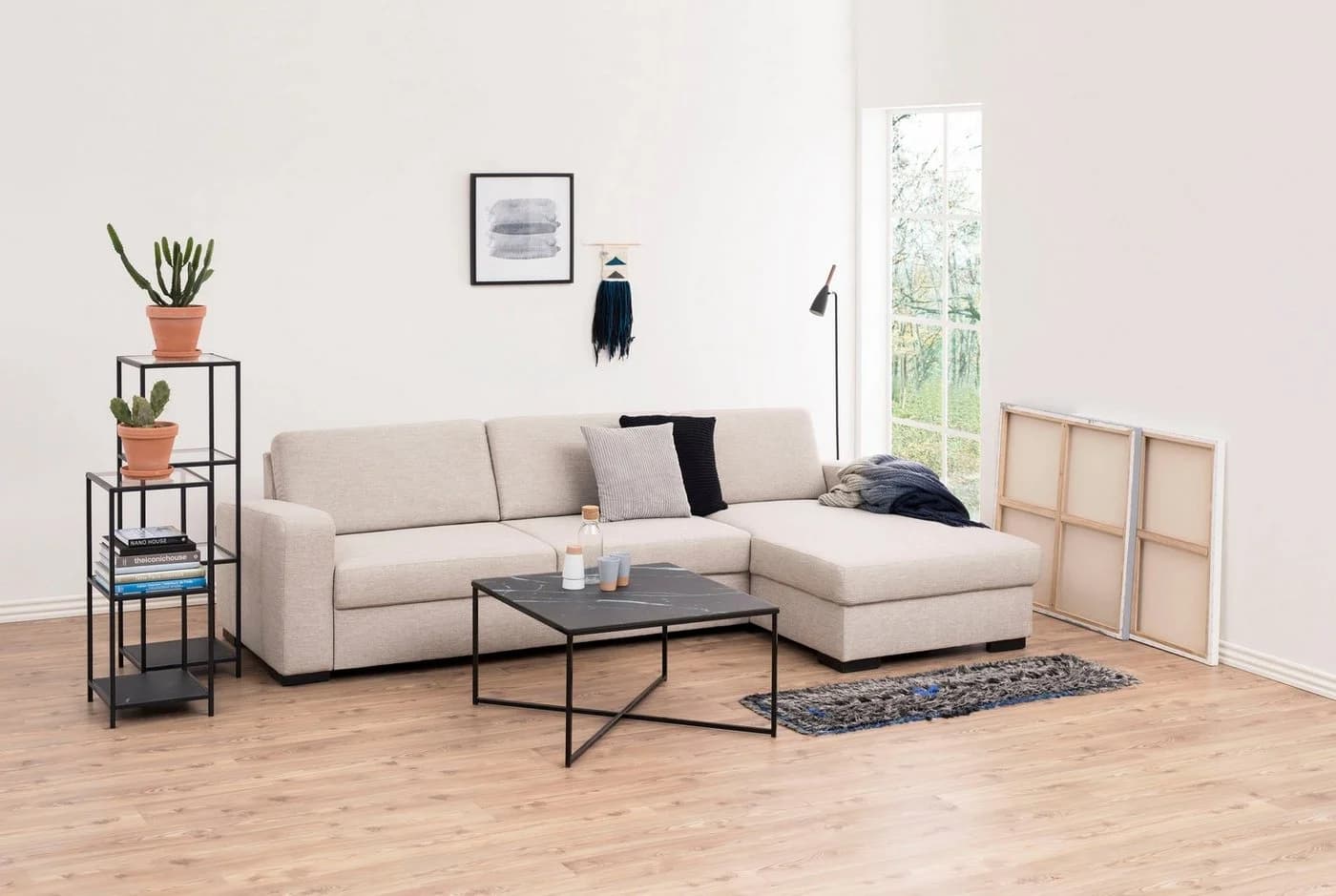 ACTONA GROUP Standregal Stoke Metall Glasböden Modern - Bild 3