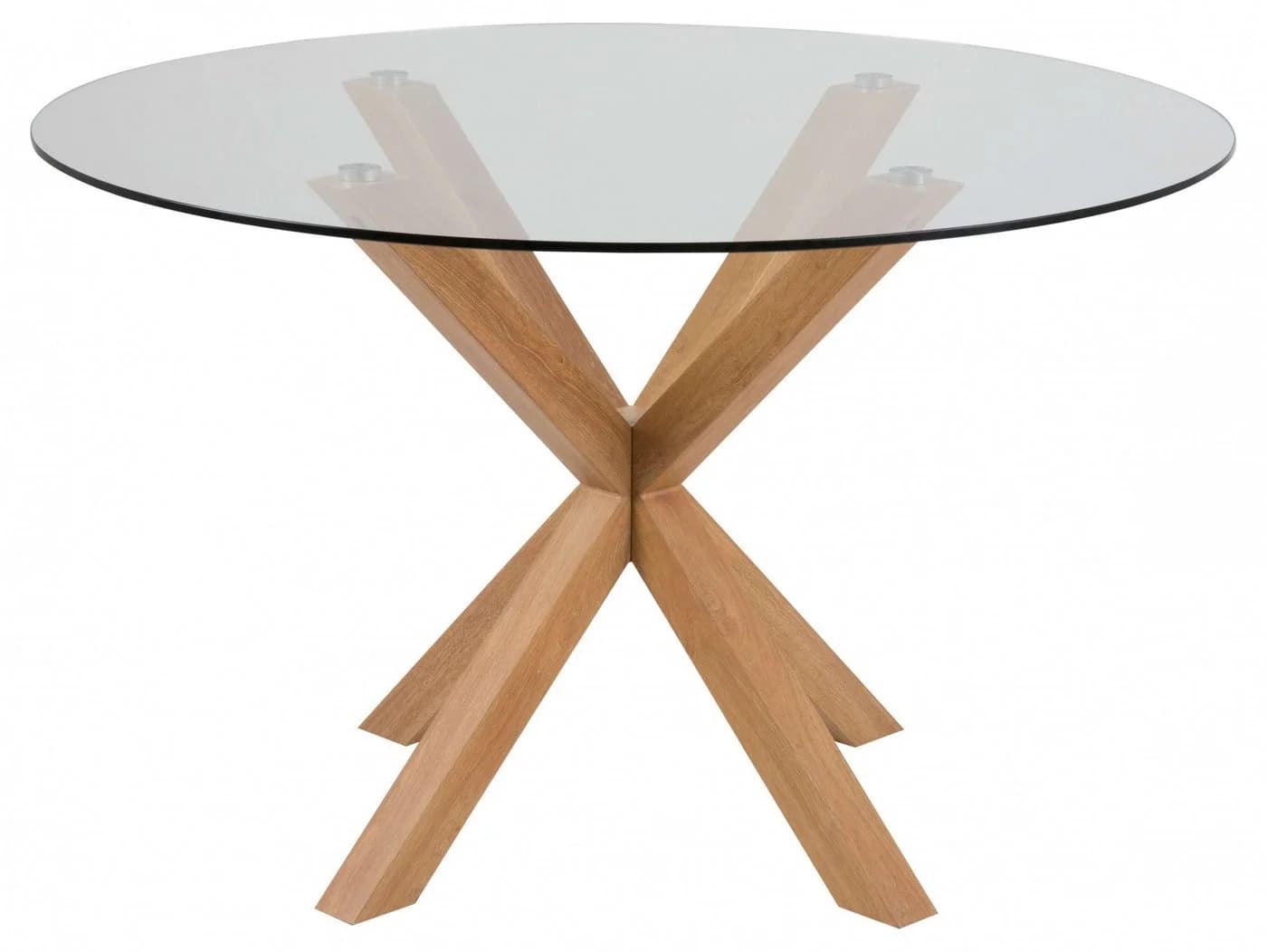 ACTONA GROUP Glas Esstisch Heaven Runder Tisch Glas/Natur - Bild 2