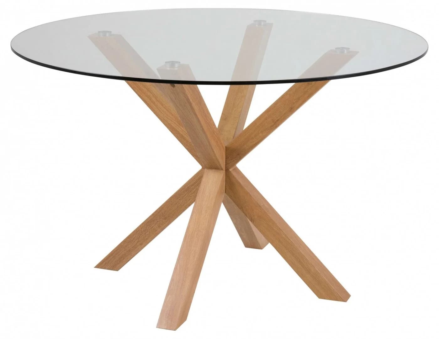 ACTONA GROUP Glas Esstisch Heaven Runder Tisch Glas/Natur - Bild 5