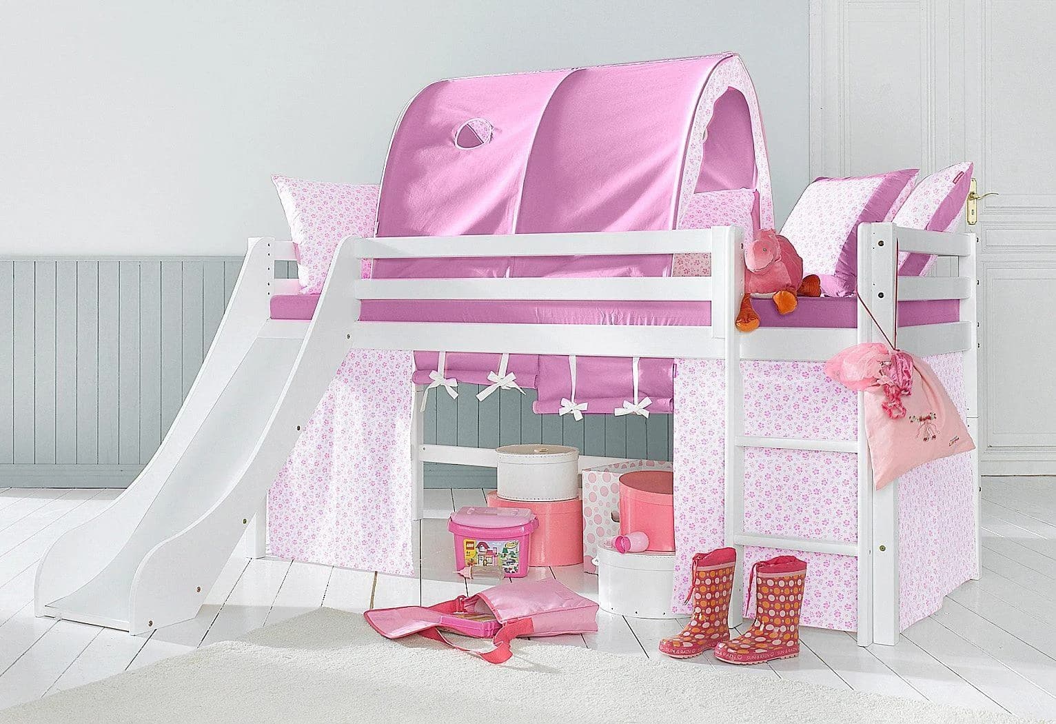Hoppekids ECO Dream Indoor-Rutsche Weiß für Hochbett