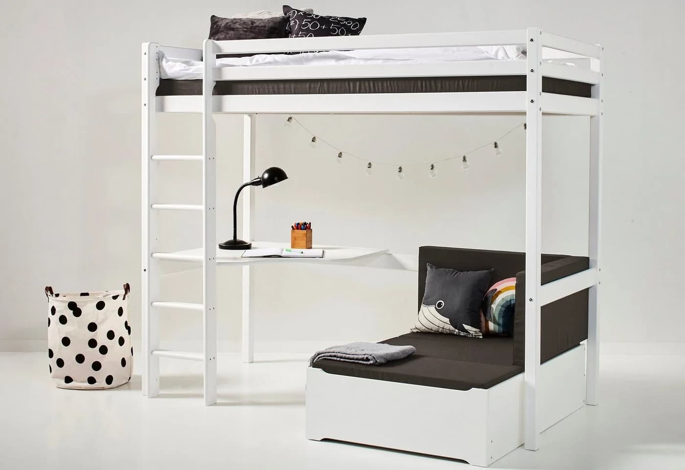 Hoppekids ECO Dream Hochbett mit Schreibtisch und Gästebett - Bild 3