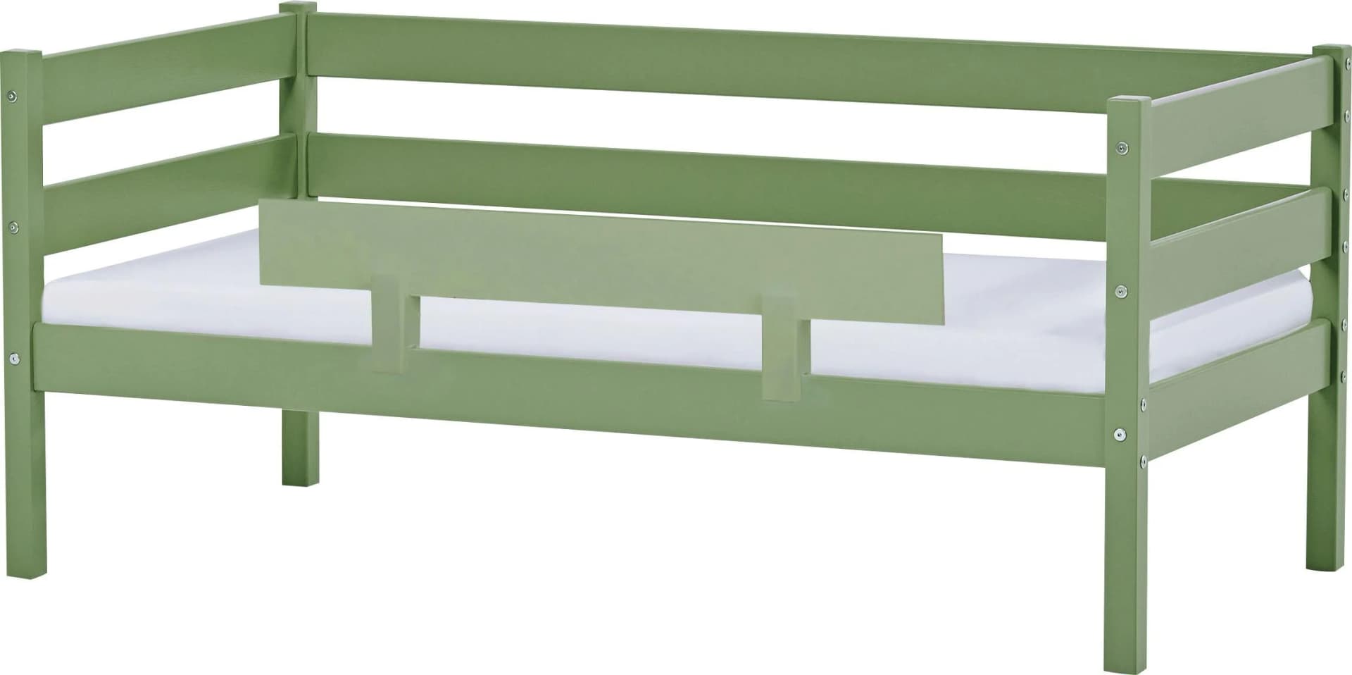 Hoppekids ECO Comfort Kinderbett Kiefer Massivholz Blassgrün 70x160 cm