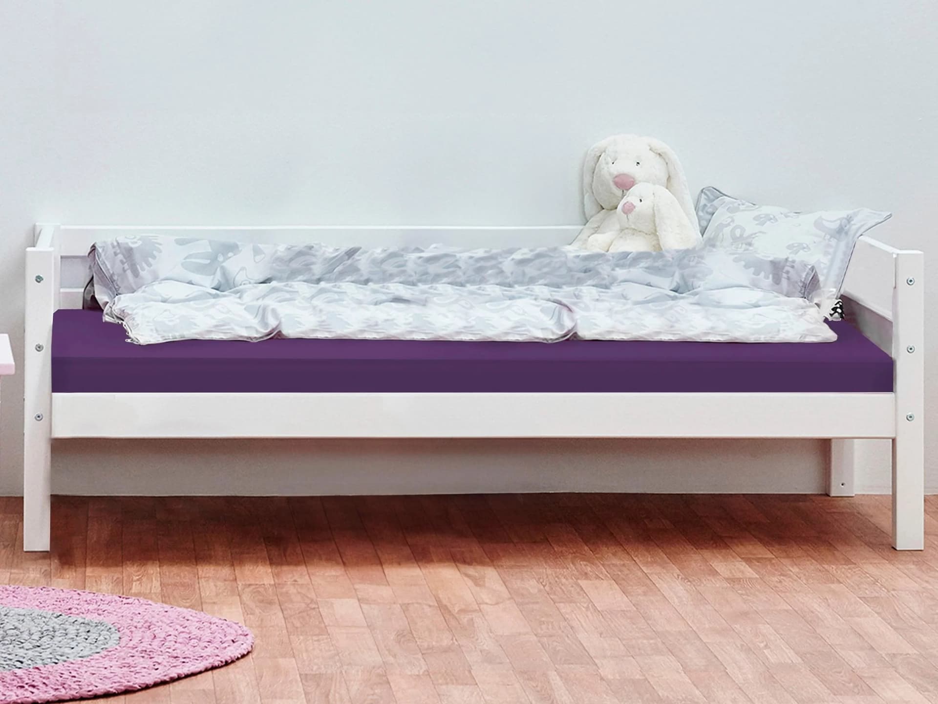 Hoppekids Kinderbett ECO Dream Weiß Kiefer massiv mit Matratze