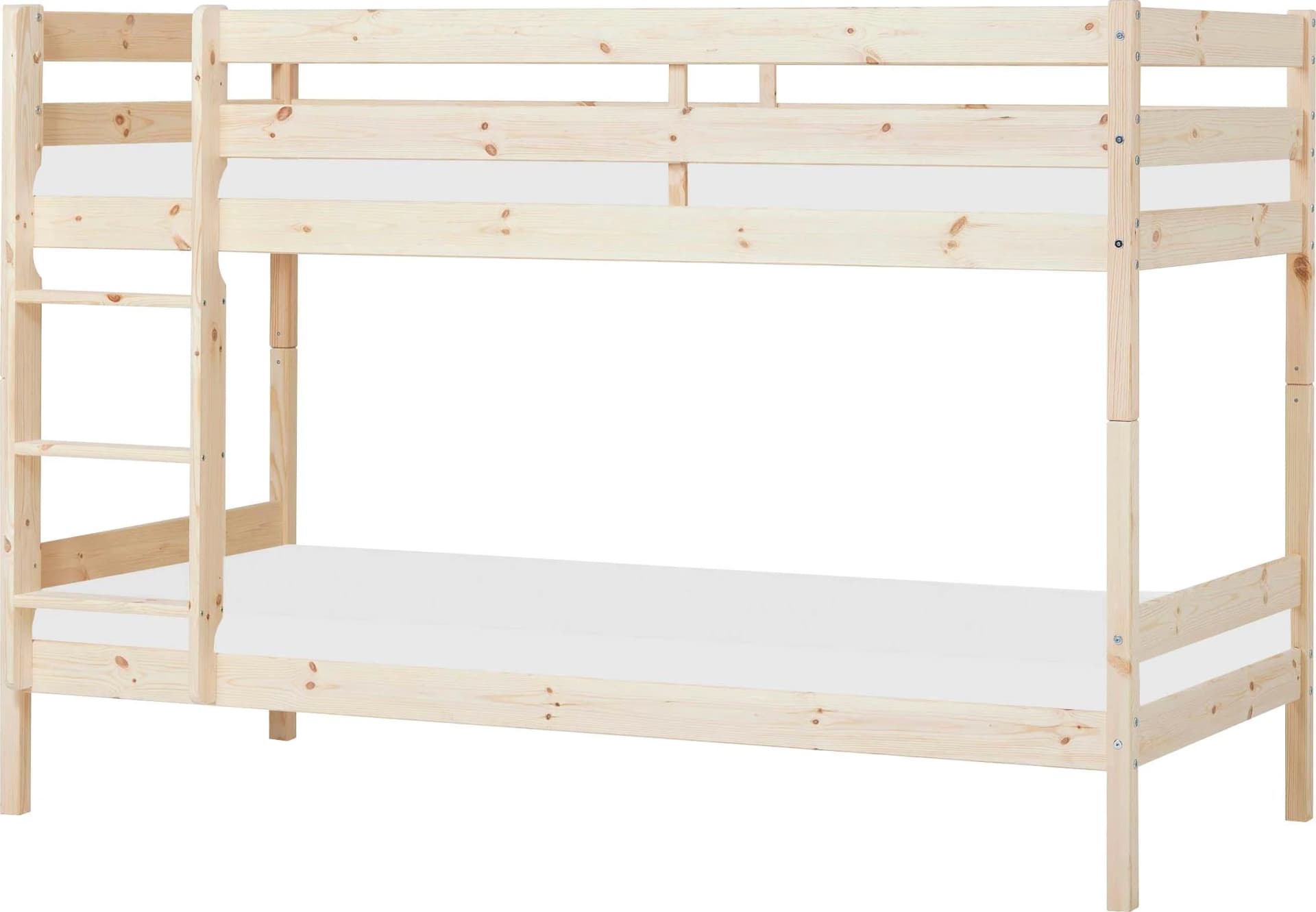Hoppekids ECO Comfort Etagenbett Massivholz Beige mit Matratzen