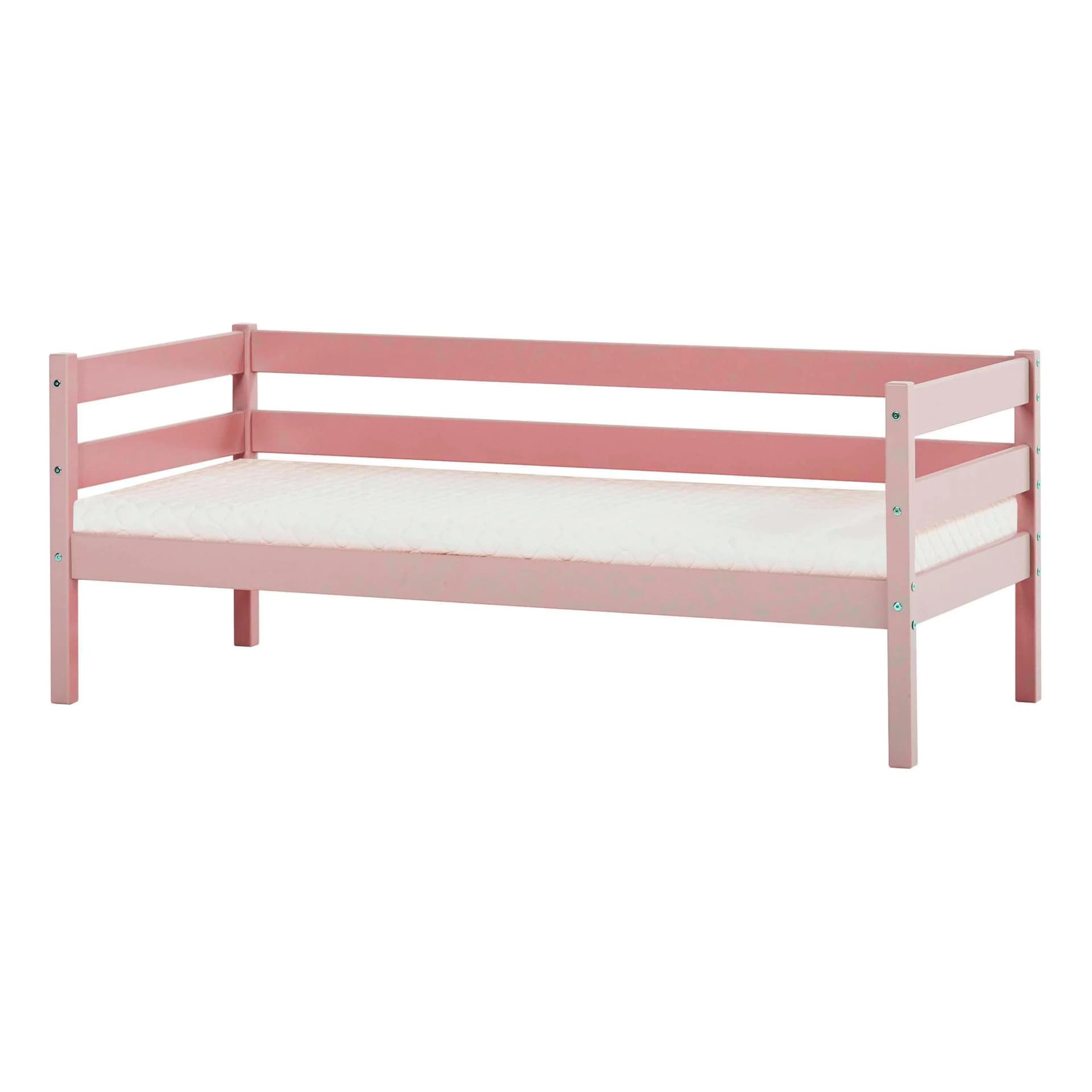 Hoppekids ECO Comfort Kinderbett Rosa Massivholz mit Matratze