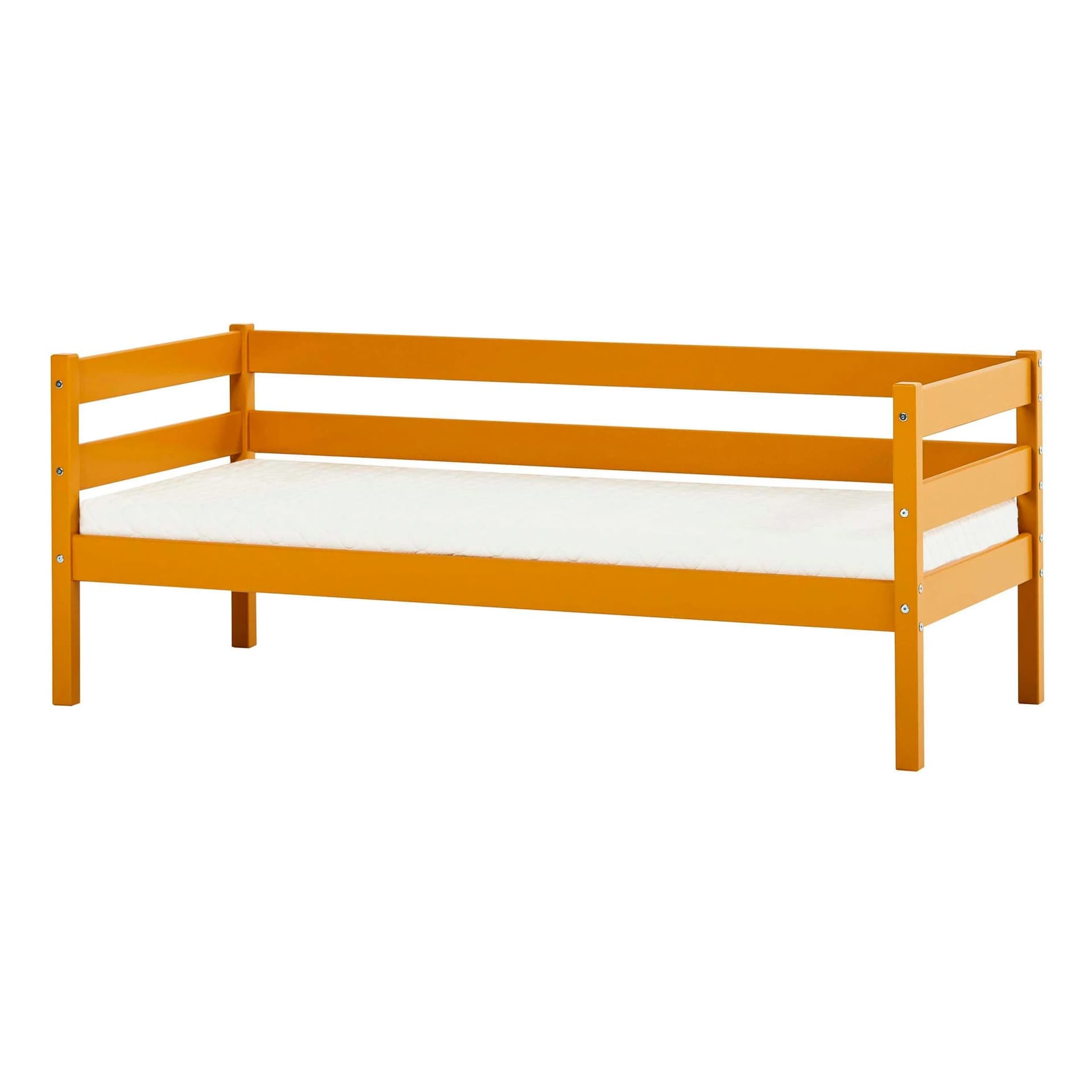 Hoppekids ECO Comfort Kinderbett Kiefer Massivholz Gelb