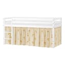 Hoppekids ECO Dream Spielbett Gelb Massivholz mit Vorhang Bild 1
