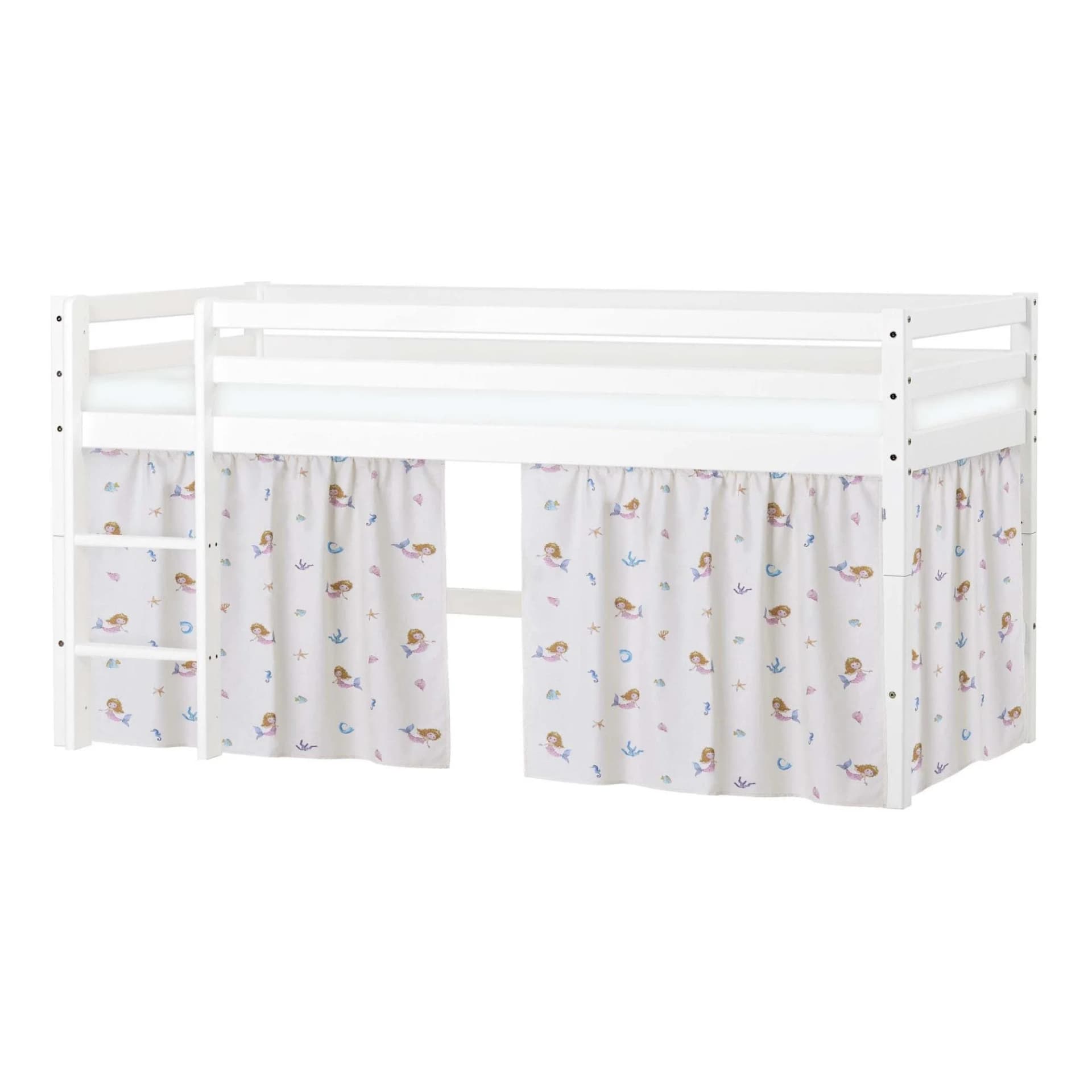 Hoppekids ECO Dream Spielbett Hochbett Weiß Natur mit Matratze
