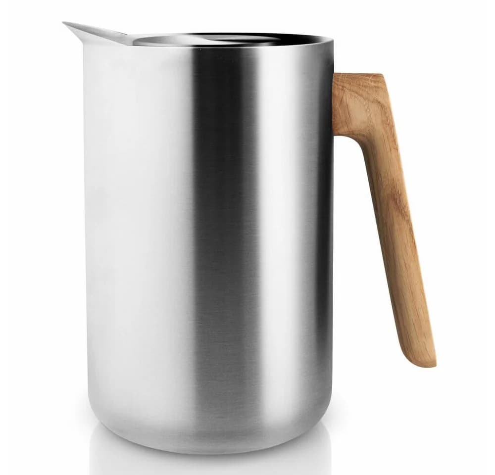 Eva Solo Isolierkanne Nordic kitchen Edelstahl Eiche Silber 1 L