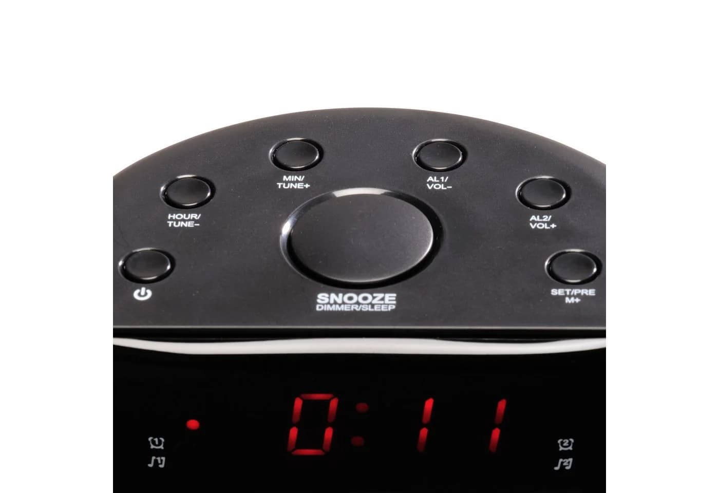 Denver Radiowecker CR-430 Schwarz mit Dual Alarm und 10 FM-Speicher - Bild 3