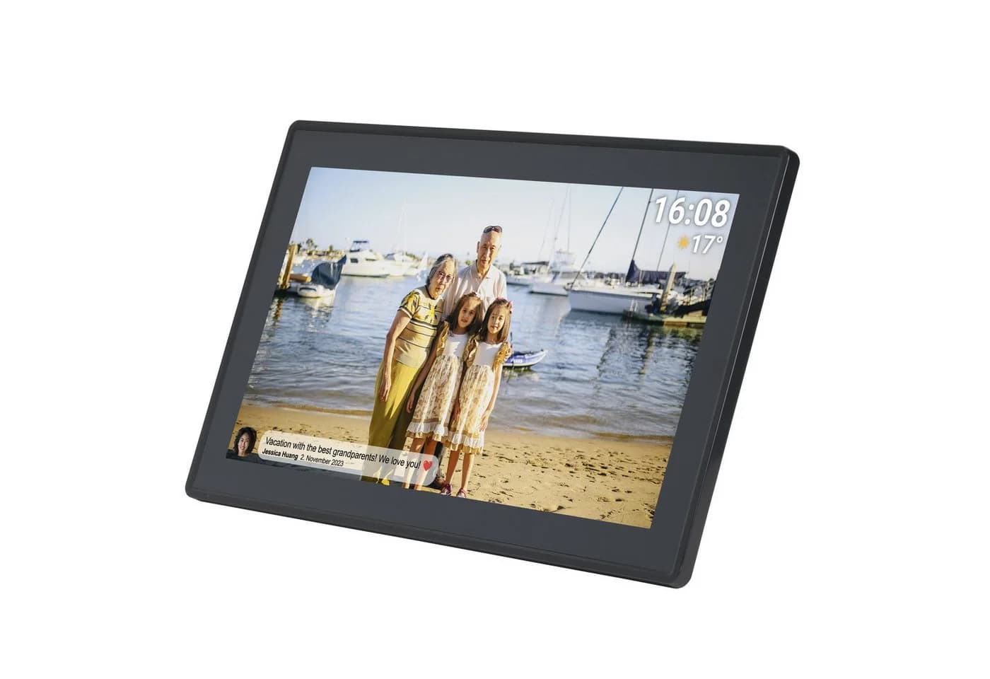 Denver PFF-1515B Digitaler Bilderrahmen 15.6 Zoll WLAN Schwarz - Bild 2