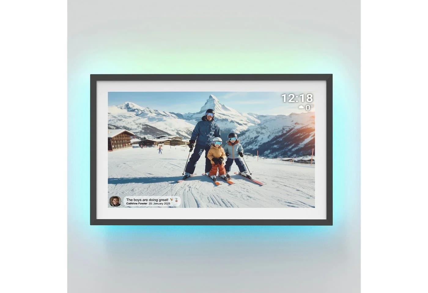 Denver Digitaler Bilderrahmen 10,1" WLAN Frameo Weiß