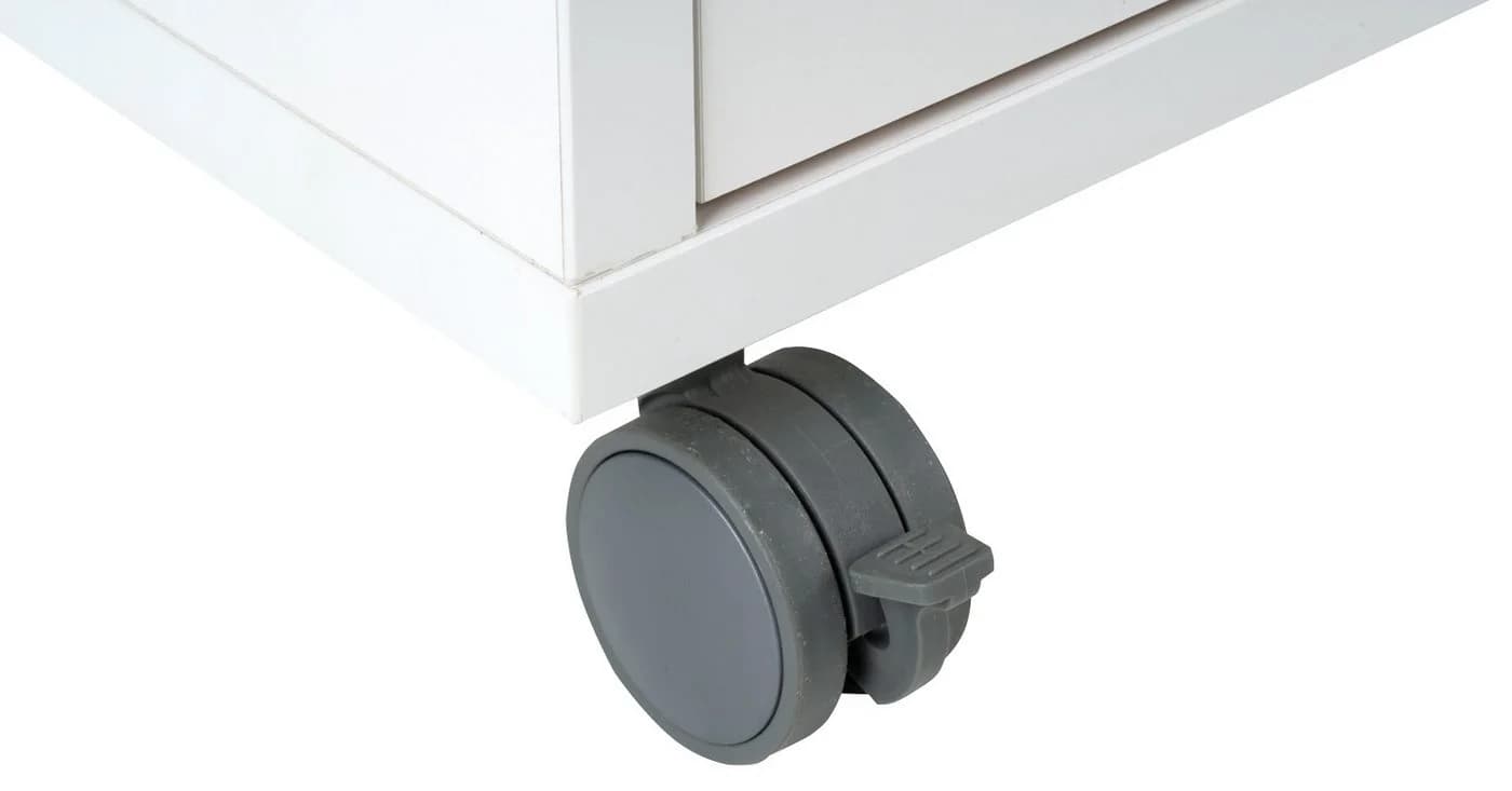 Tvilum Rollcontainer PRIMA Weiß 4 Schubladen abschließbar - Bild 3