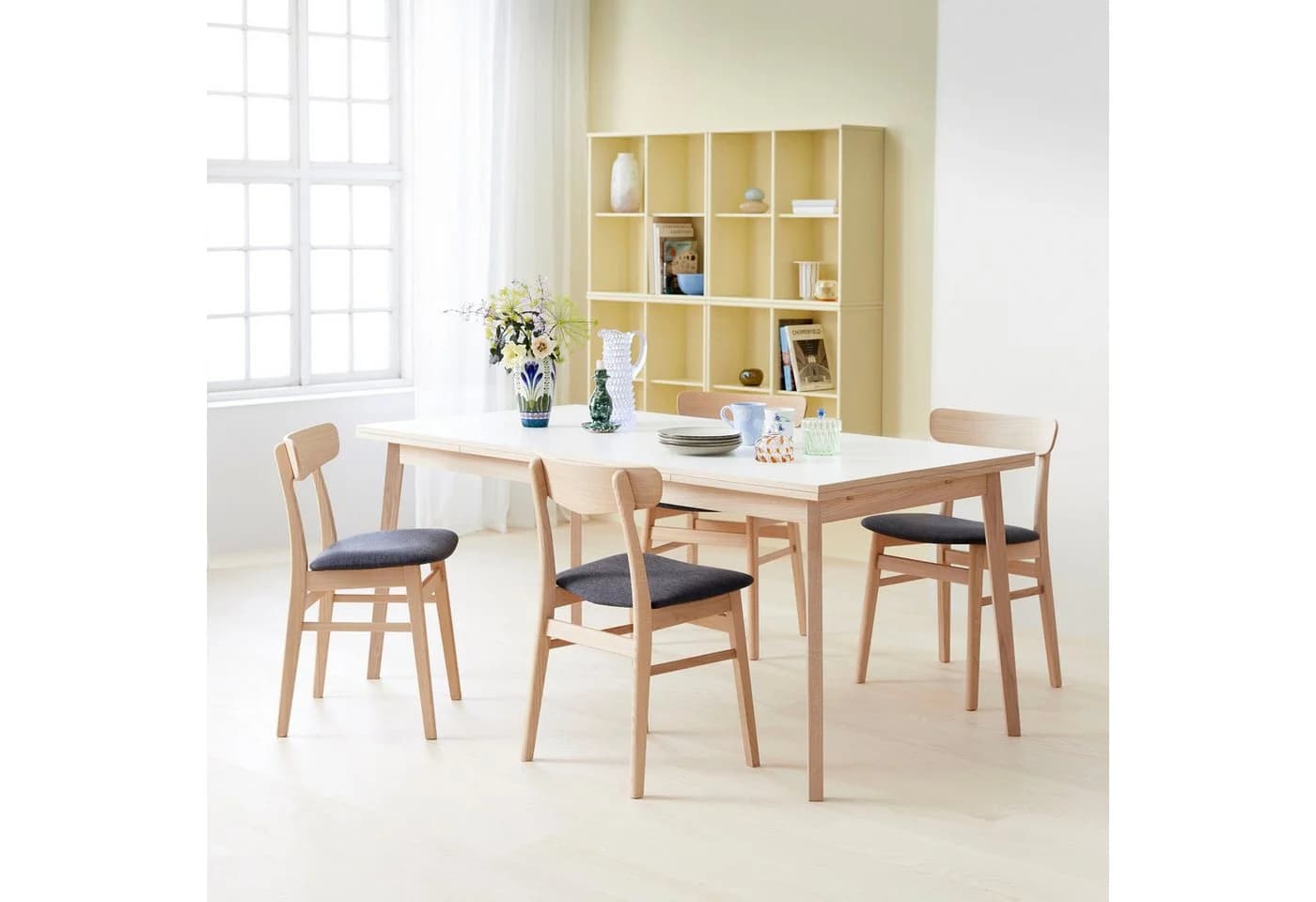 HAMMEL FURNITURE Basic Single Esstisch ausziehbar Weiß Eiche