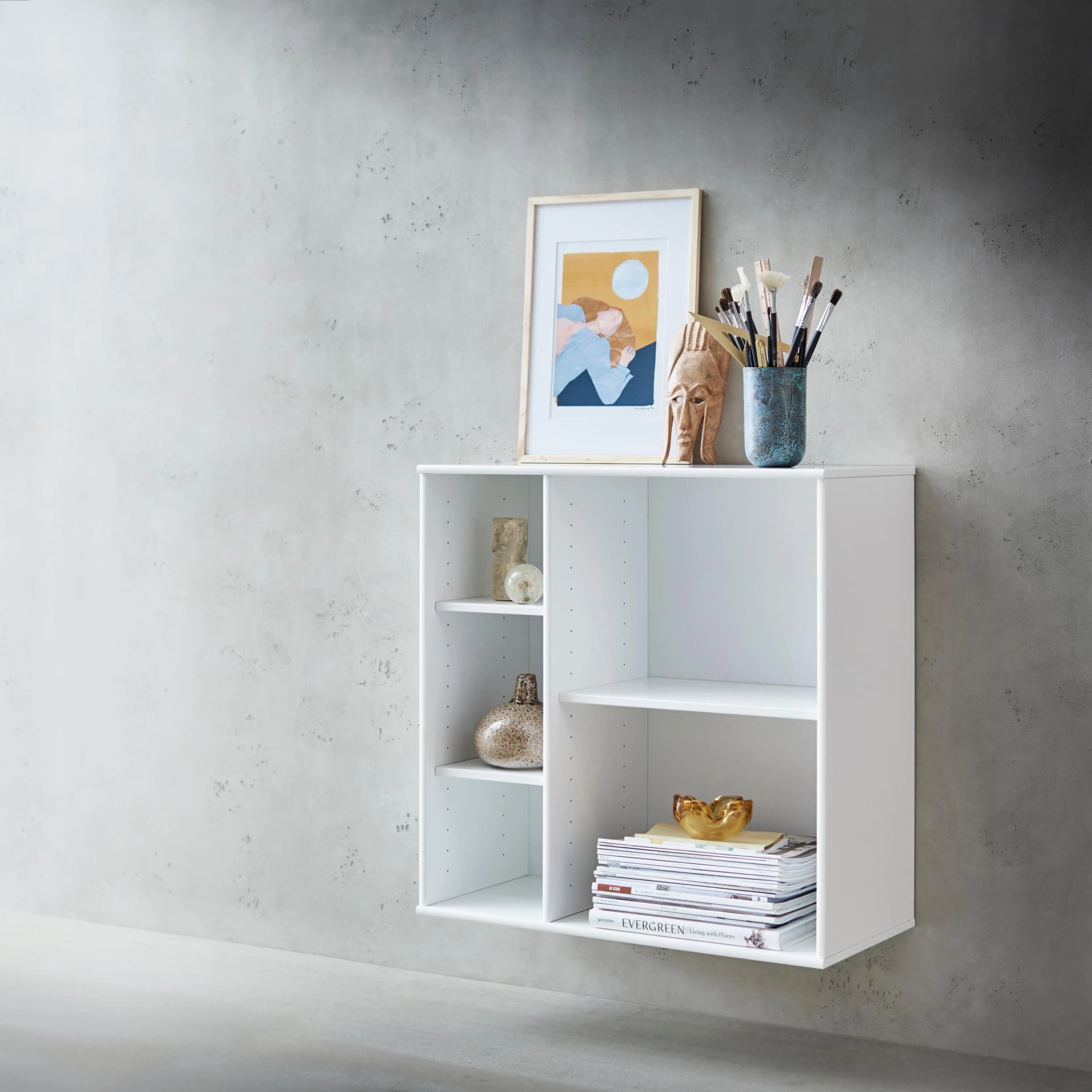 Hammel Furniture Bücherregal Mistral Kubus 029 Weiß