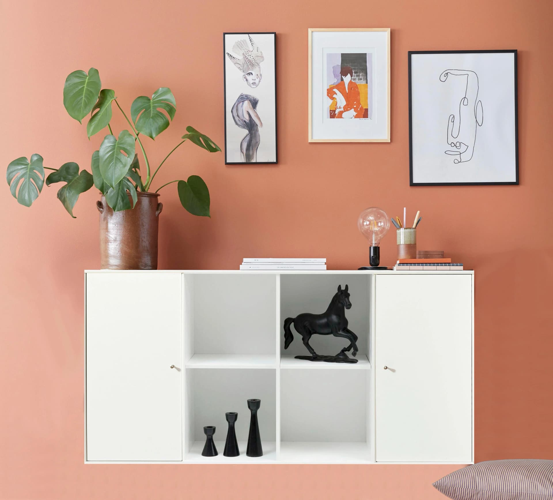 HAMMEL FURNITURE Mistral Kubus Sideboard Weiß mit Soft-Close Türen