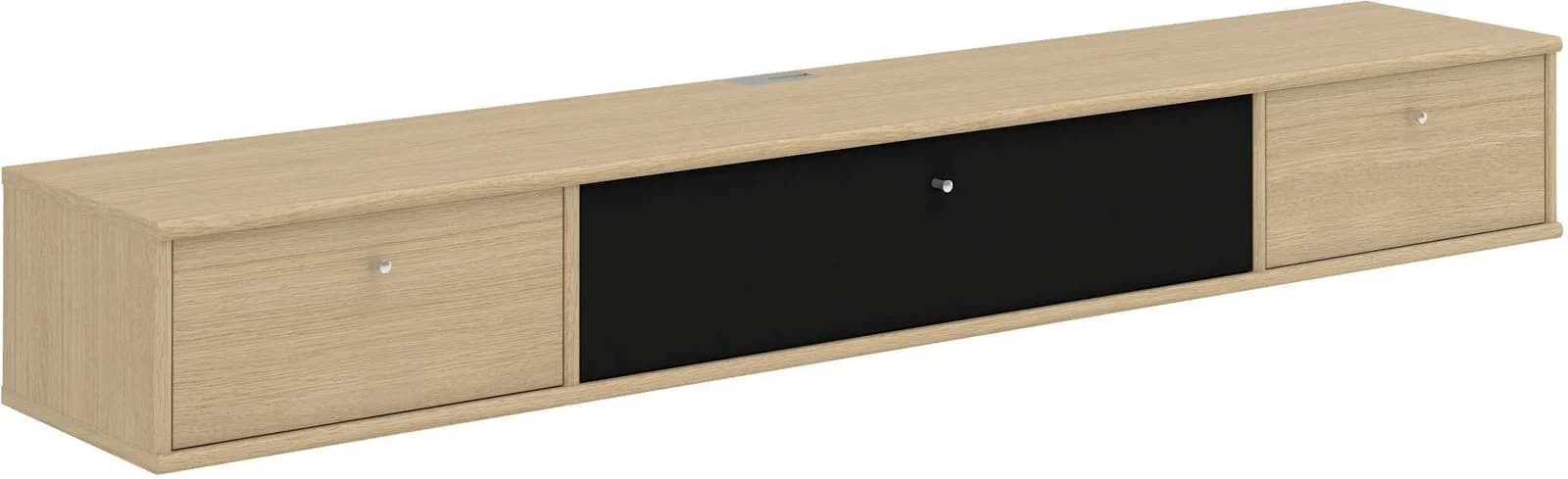 HAMMEL FURNITURE Mistral Fernsehschrank Medienmöbel Weiß Eiche Weiß Pigmentiert