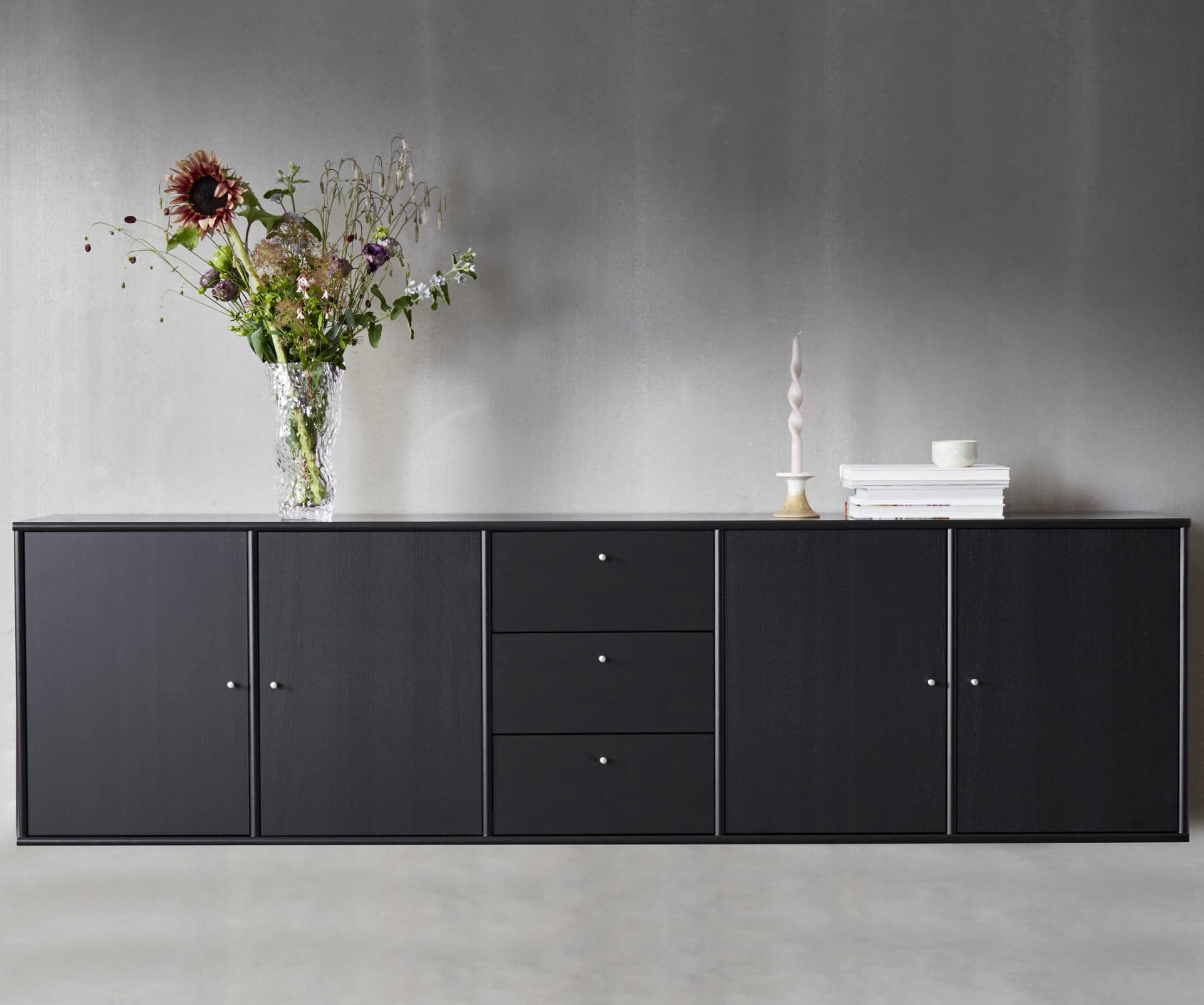 HAMMEL FURNITURE Mistral Sideboard Schwarz 220cm Soft-Close