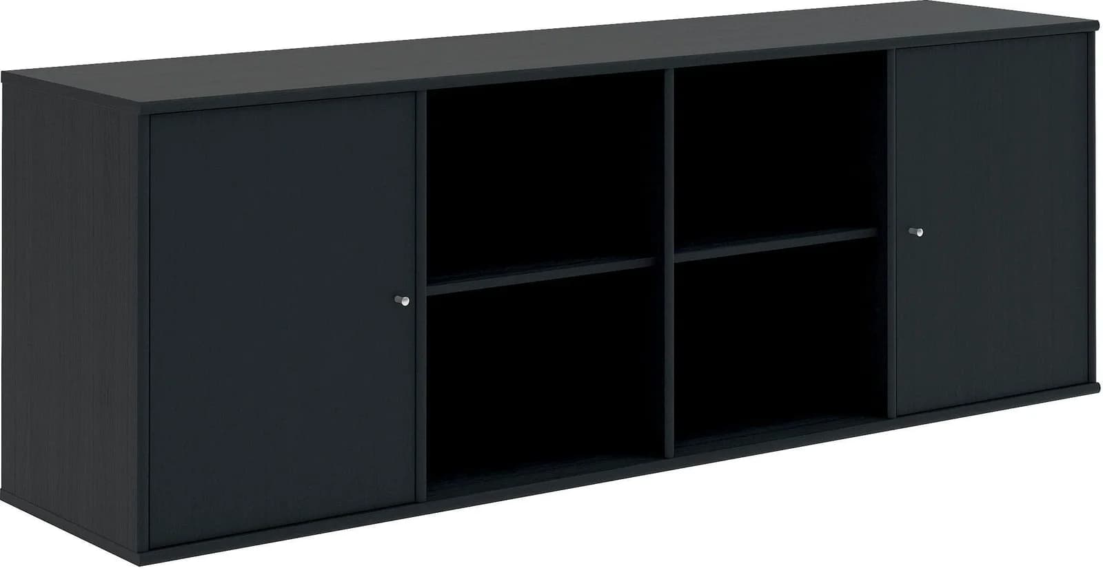 HAMMEL FURNITURE Mistral Sideboard Schwarz Wandmontage Soft-Close