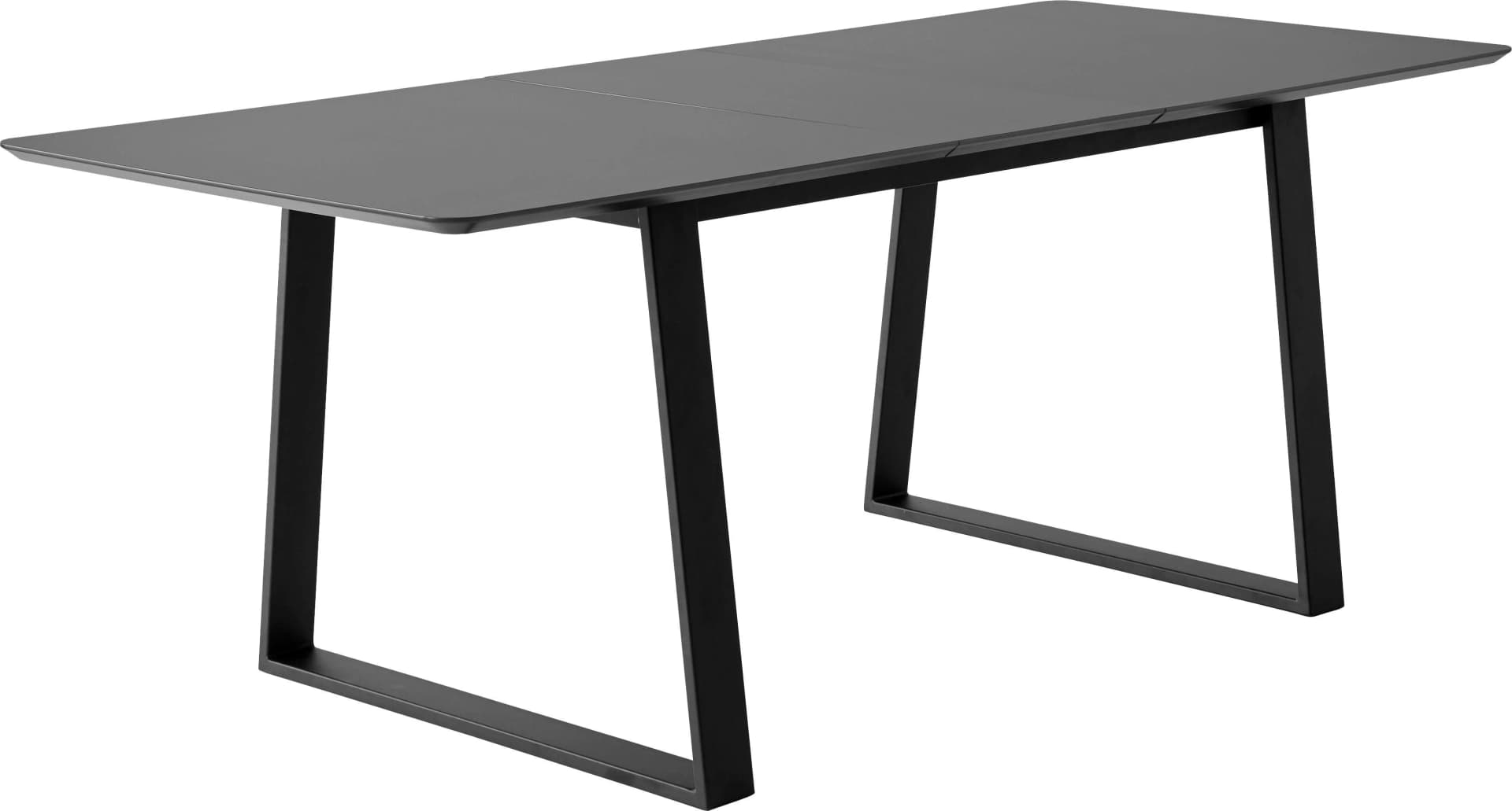 Hammel Furniture Meza Esstisch mit Auszugsfunktion und 2 Einlegeplatten, Graphit