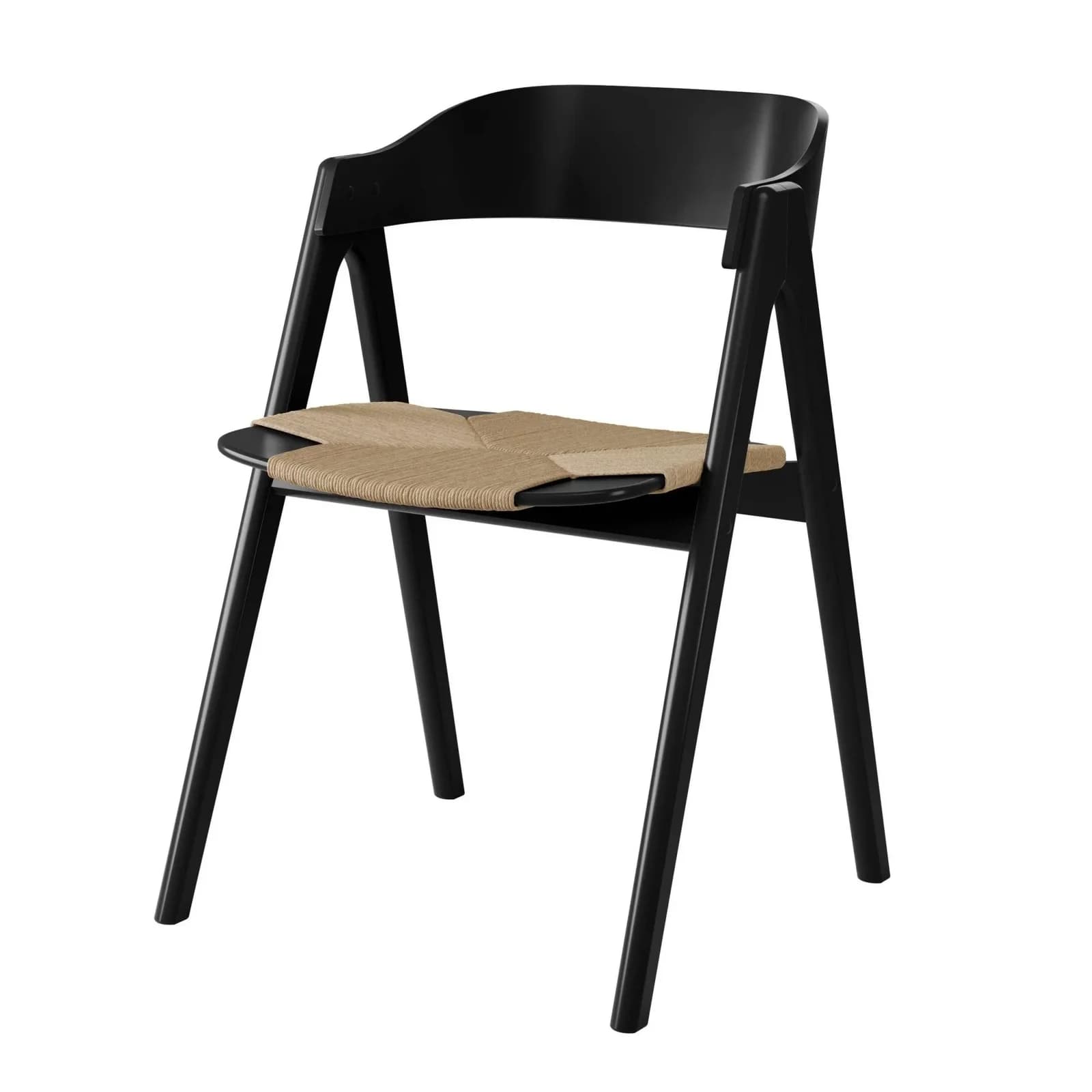 HAMMEL FURNITURE Mette by Hammel Stuhl Schwarz Beige Massivholz