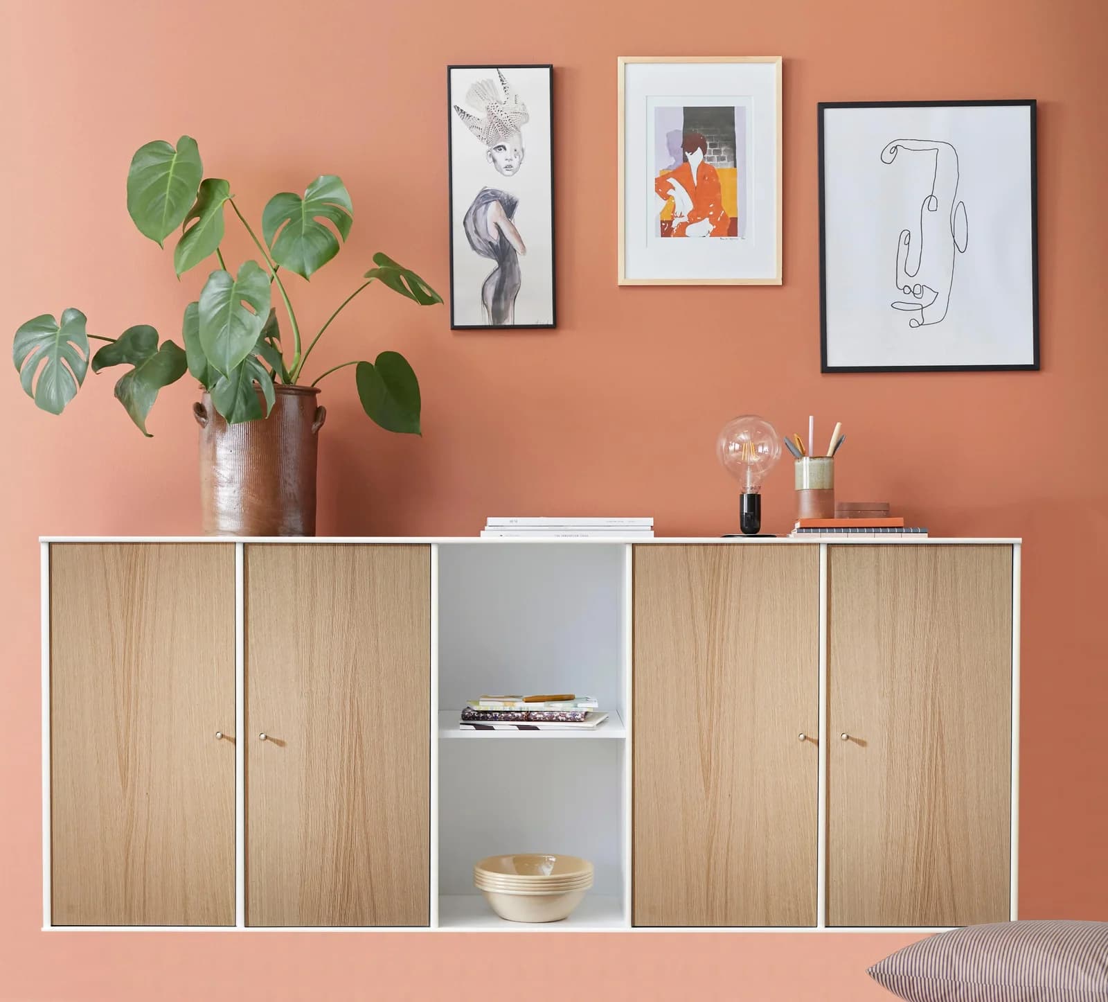 HAMMEL FURNITURE Mistral Kubus Sideboard Weiß Eiche