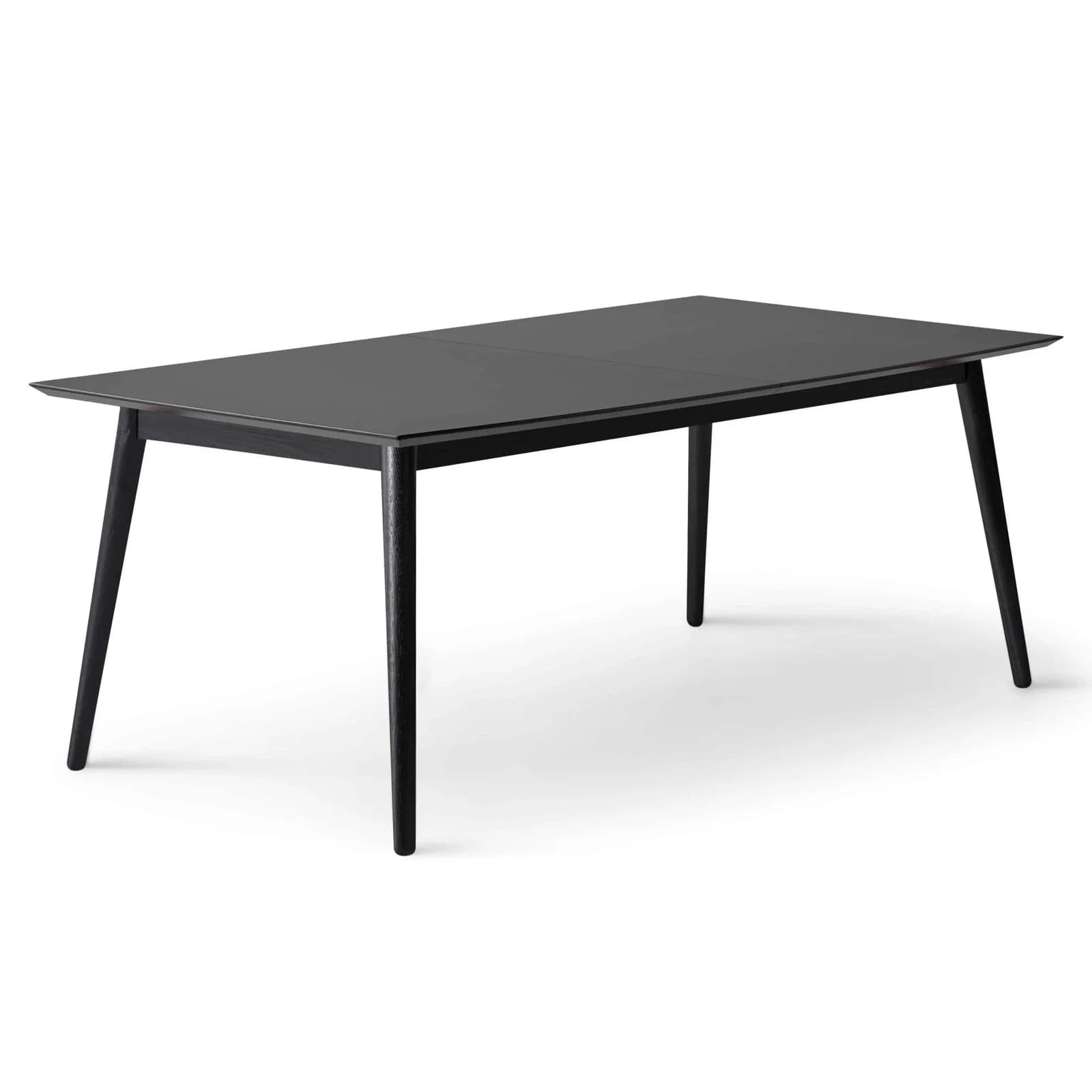 HAMMEL FURNITURE Meza Esstisch Schwarz mit Auszugsfunktion und 2 Einlegeplatten