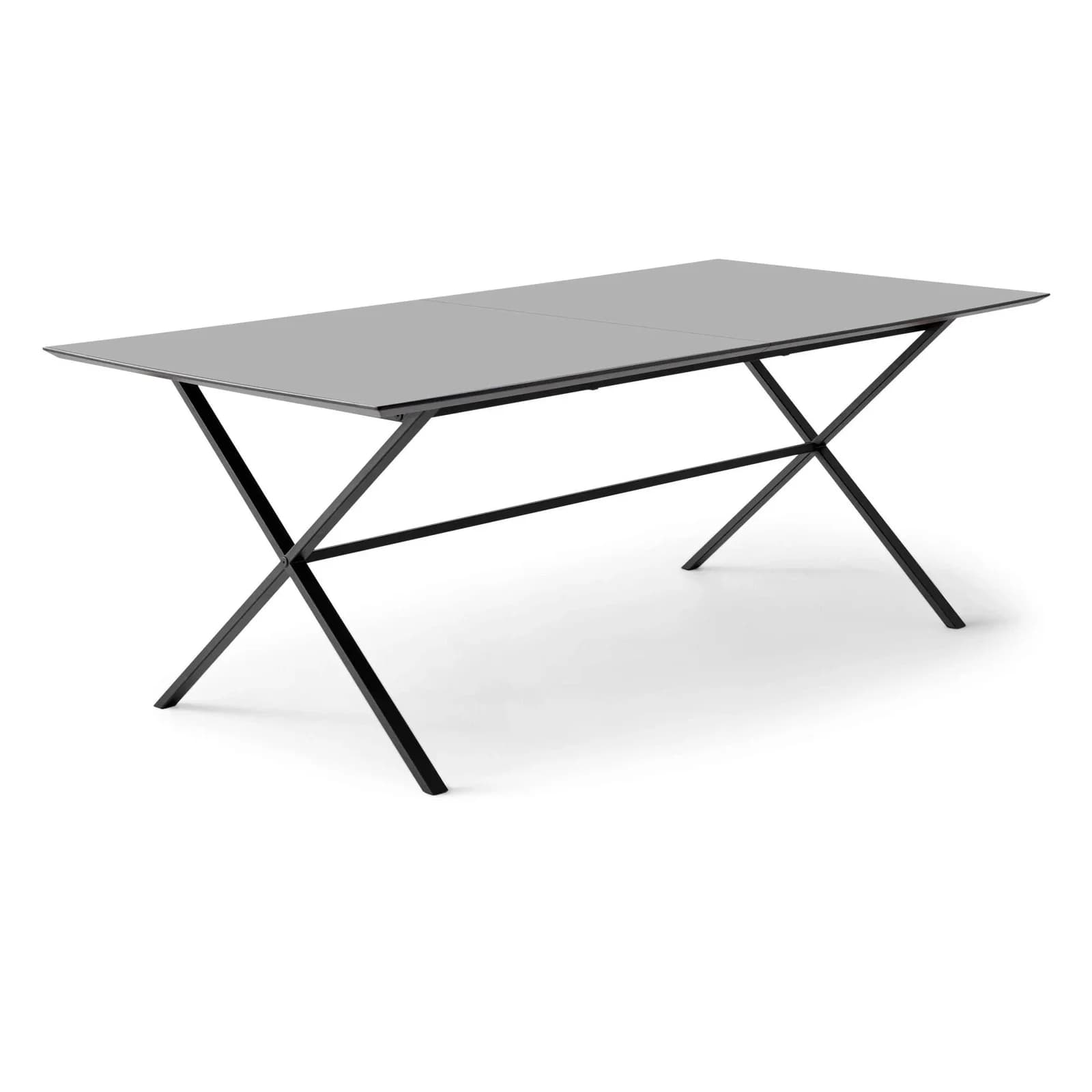 HAMMEL FURNITURE Meza Esstisch mit Auszug Graphit/Schwarz