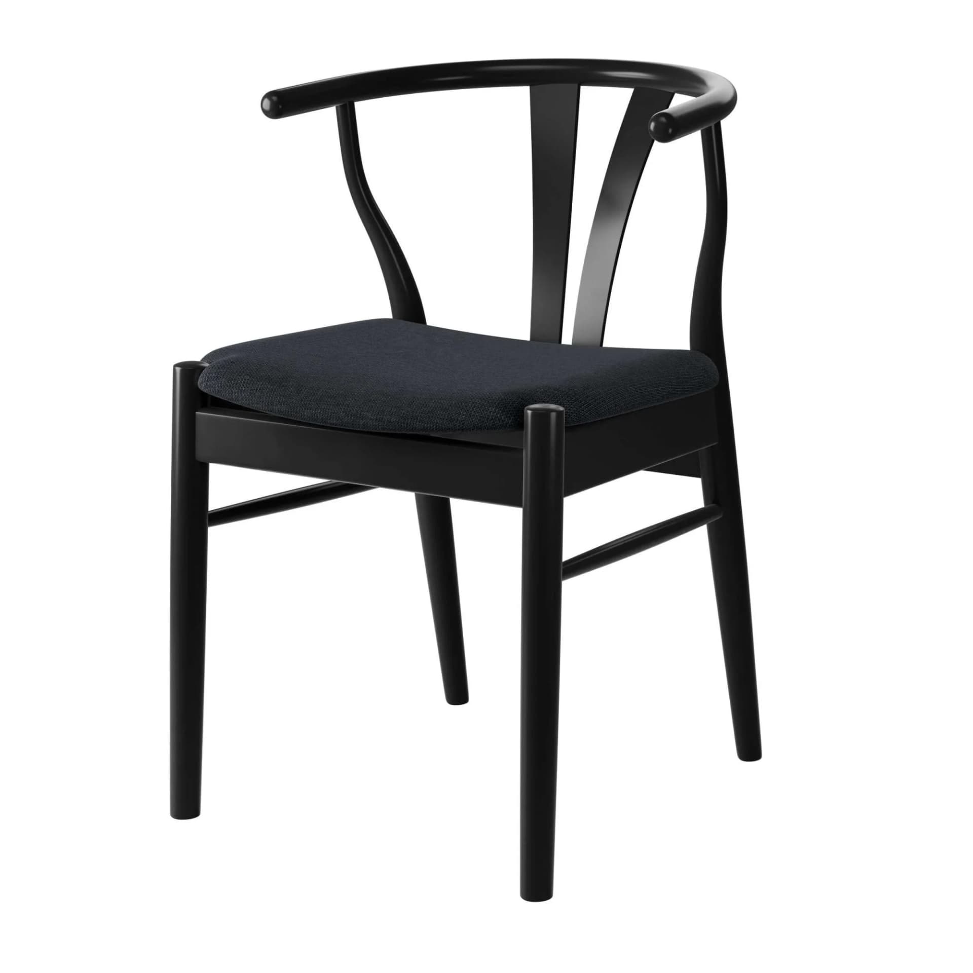 HAMMEL FURNITURE Freja Massivholz Stuhl Schwarz/Dunkelgrau