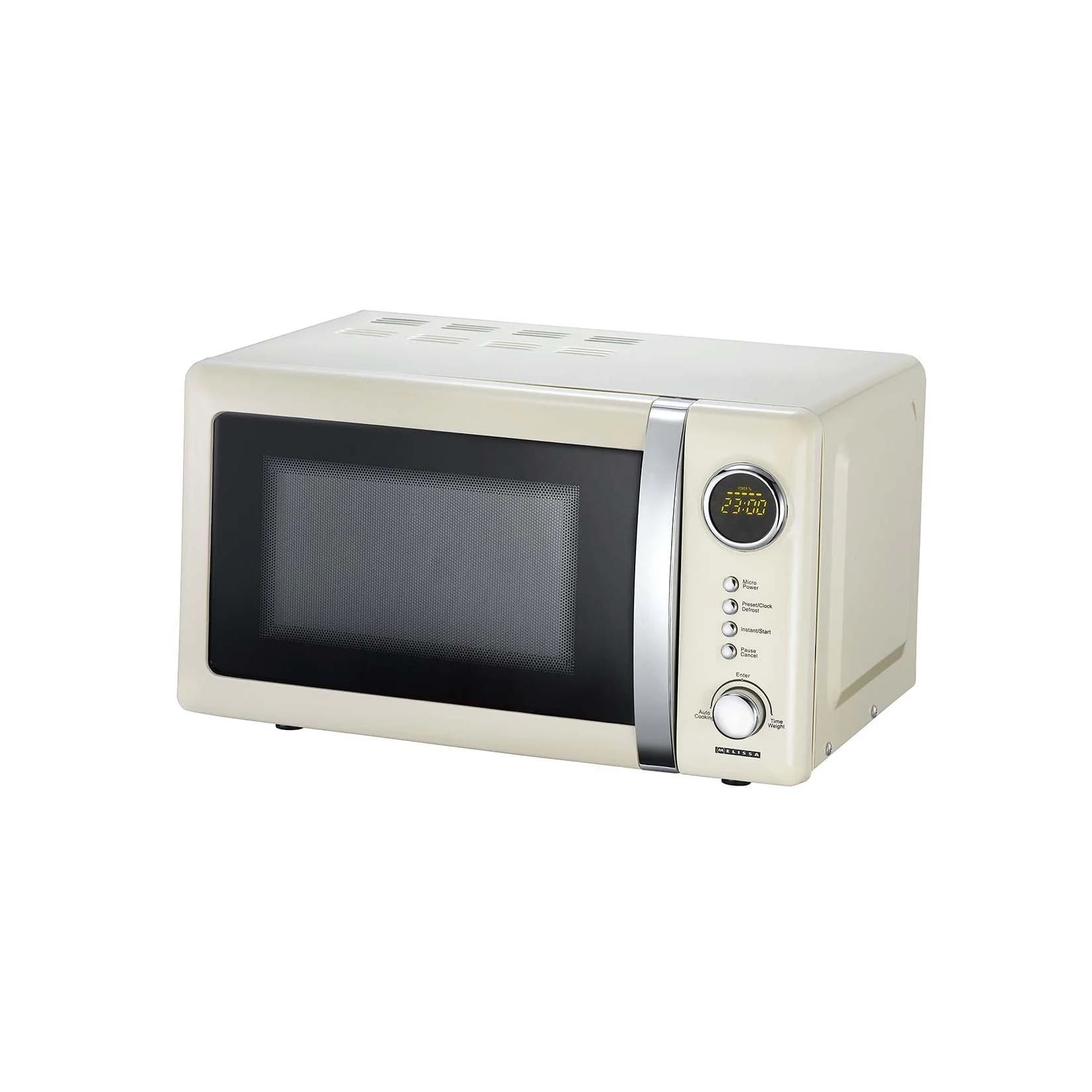 Melissa Mikrowelle elektronisch 20L 700W Creme Retro-Design