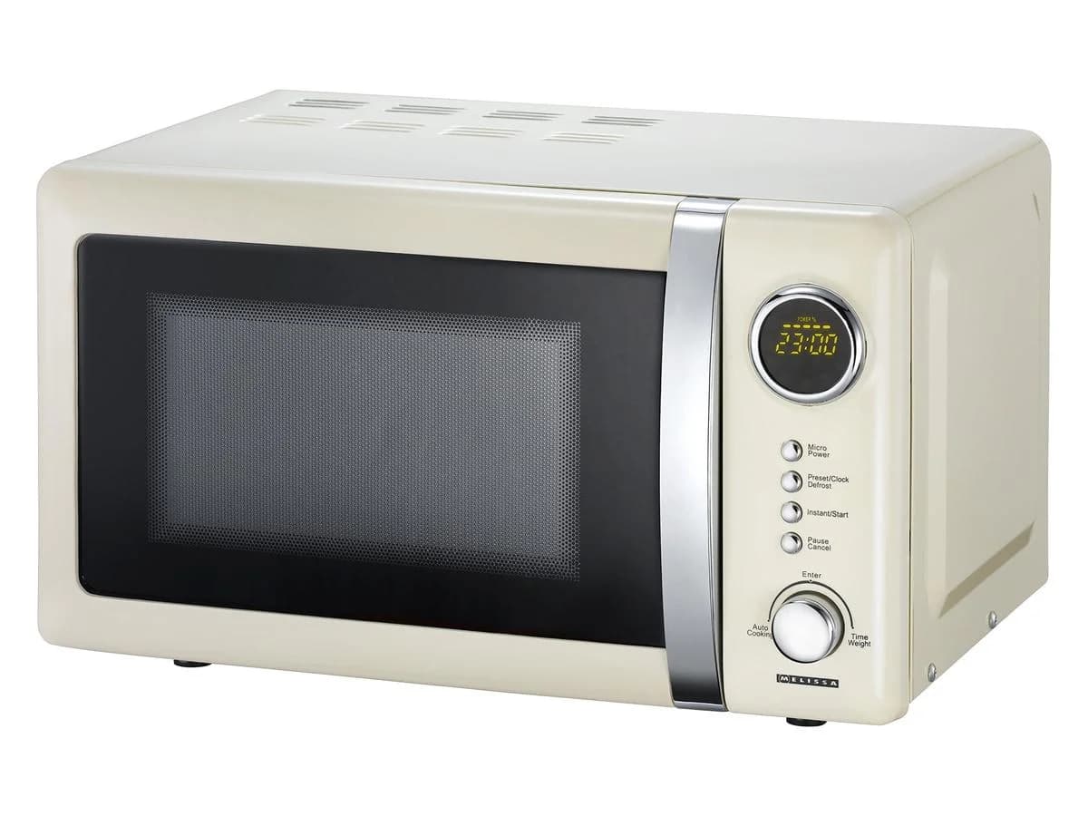 Melissa Mikrowelle elektronisch 20L 700W Creme Retro-Design - Bild 3