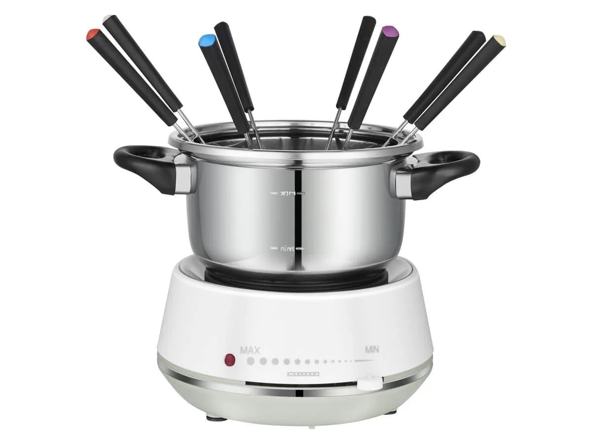 Melissa Elektrisches Fondue 2L 1200W Edelstahl Weiß - Bild 2