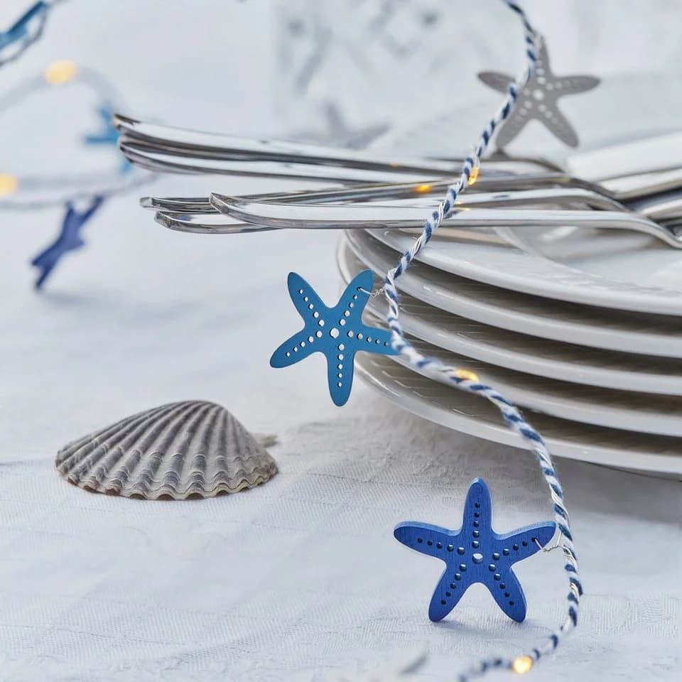 LED-Lichterkette Selma Starfish Blau 20-flg. Batteriebetrieb - Bild 2