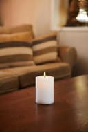 Sirius Home A/S LED-Kerze Sille Echtwachs weiss mit Flammeneffekt Bild 1
