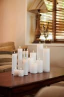 Sirius Home A/S LED-Kerze Sille Echtwachs weiss mit Flammeneffekt Bild 2