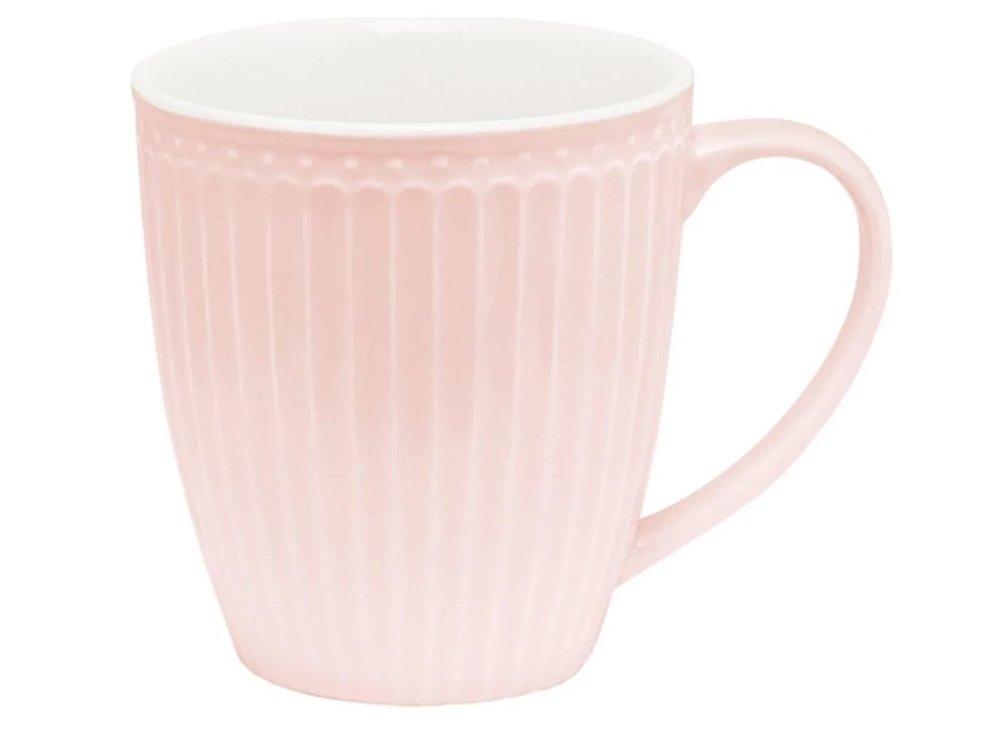 Greengate Becher Alice mit Henkel pale pink 0,4 l Steingut - Bild 2