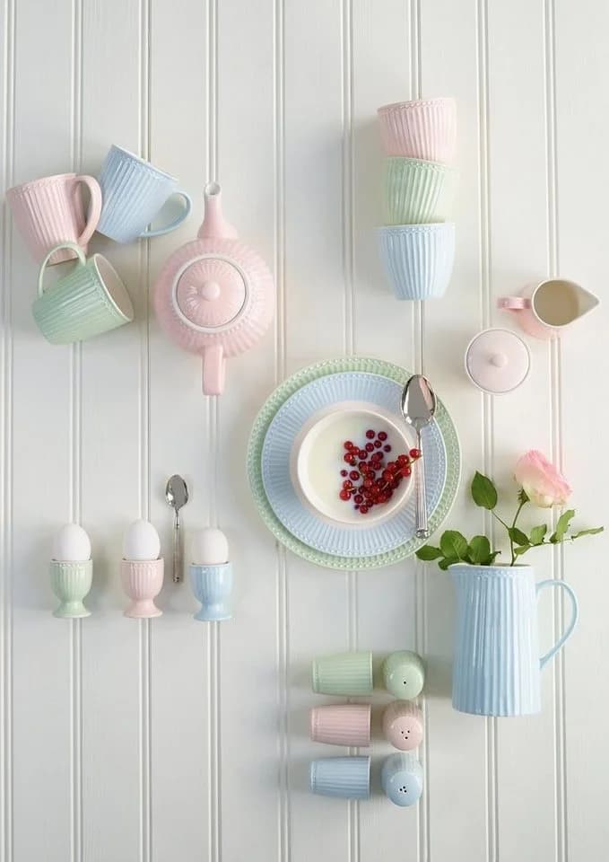 Greengate Alice Latte Cup 0,25 l Pale Green Steingut