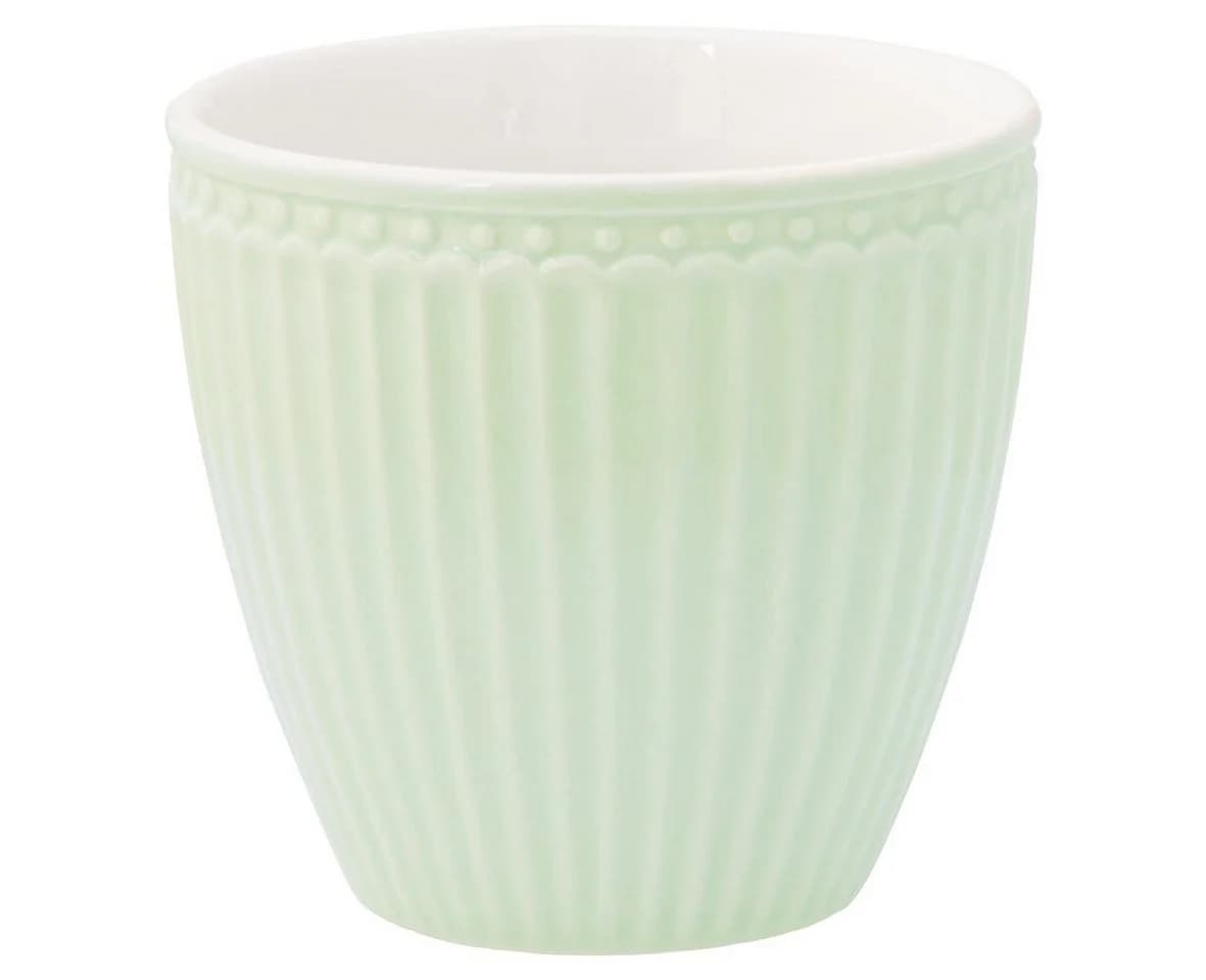 Greengate Alice Latte Cup 0,25 l Pale Green Steingut - Bild 2