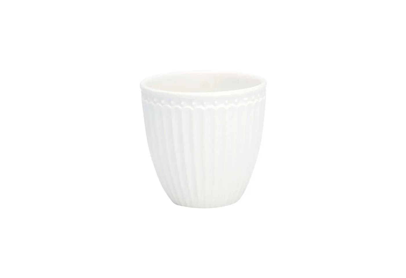 GreenGate Mini Latte Cup Alice Weiß Porzellan - Bild 4