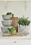 Greengate Schüssel Alice mit Deckel Grau Set3 Bild 1