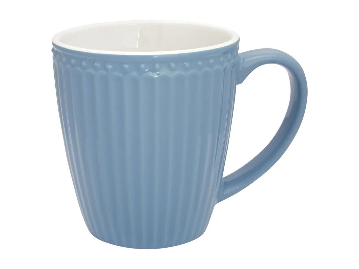 Greengate Becher Alice mit Henkel Sky Blue 0,4l Steingut