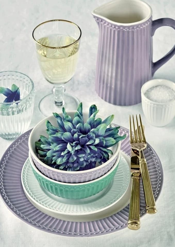 Greengate Frühstücksteller Alice Lavendel 23 cm